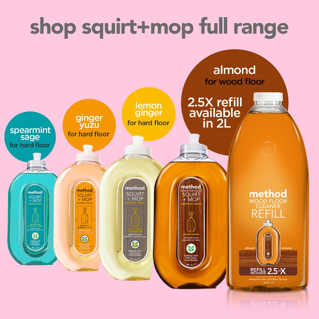 Method Squirt + Mop Hard Floor Cleaner - Almond